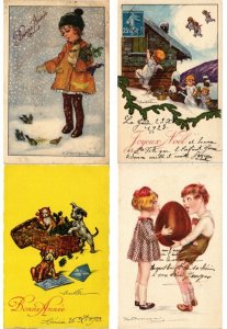 ITALIAN ARTIST SIGNED MOSTLY CHILDREN, 26 Vintage Postcards pre-1940 (L6212)