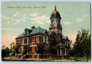 Pipestone Minnesota MN Postcard Pipestone County Court House Building Trees 1911