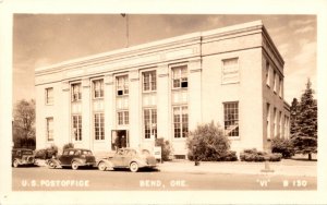 Oregon Bend Post Office Old Cars From Robert H Fox Postmaster 1948 Real Photo