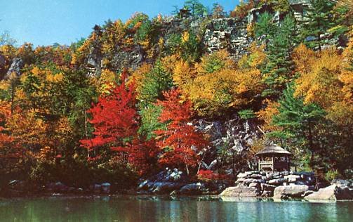 NY - Mohonk Lake. Mohonk Mountain House, Summerhouse