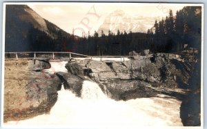 c1920s Field, BC, Canada Natural Bridge RPPC Byron Harmon Banff Photo A150