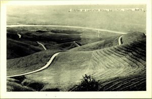 RPPC Aerial View Curves on Lewiston Hill Idaho Real Photo Postcard Cecil B Nixon