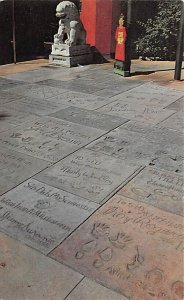 Footprints of The Stars Forecourt of Grauman's Chinese Theatre View Postcard ...