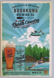 Seaplane, Water Skiing, North Country Kellerbier, Boshkung Brewing Co Postcard