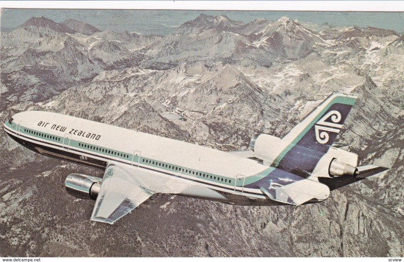 Air New Zealand DC-10 Jet Airplane , 1960s-70s
