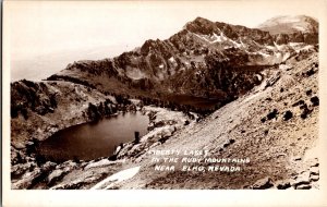 RPPC Liberty Lake Ruby Mountains Near Elko NV Vintage Postcard R46