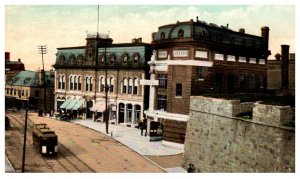 Quebec St.John street, showing Auditorium, Trolley