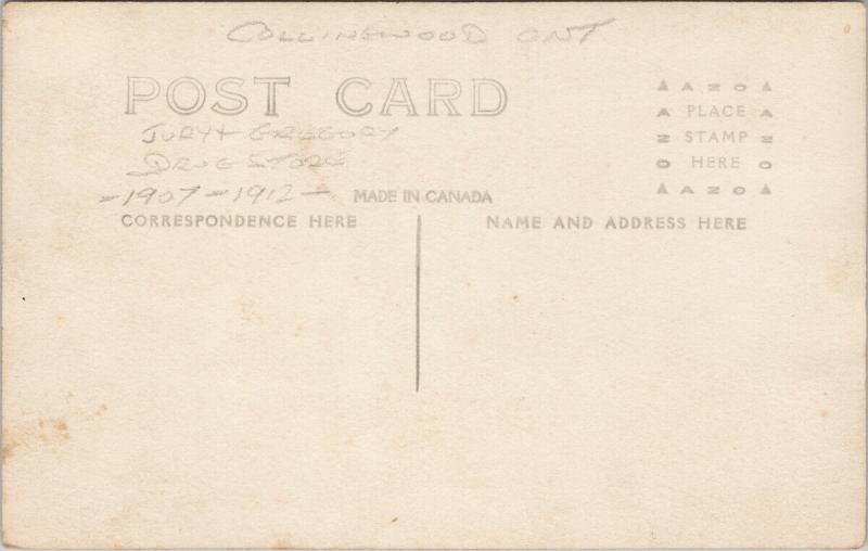 Collingwood ON Nurses Red Cross ?? Jury & Gregory Kodak 1910s RPPC Postcard E61