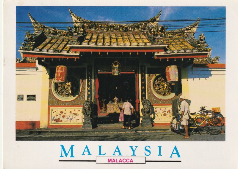 MALACCA, CHENG HOON TENG TEMPLE, Indonesia - Vintage Large POSTCARD