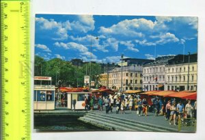 475290 Finland Helsinki Market Square Old postcard