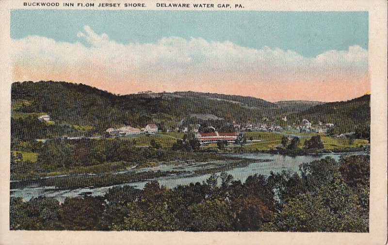 Postcard Buckwood Inn From Jersey Shore Delaware Water Gap PA