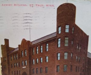 St Paul Minnesota Postcard Armory Building 1906 R Steinman Undivided Vintage