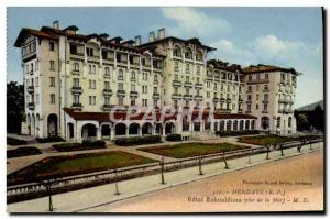 Old Postcard Hendaye Hotel Eskualduna sea Cote d ela