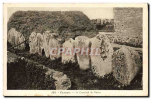 Old Postcard Dolmen Menhir Carnac The Cromlech of Menec