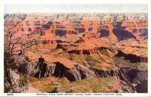 Arizona Grand Canyon General View From Bright Angel Camp Fred Harvey