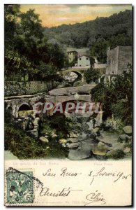 Old Postcard A saluto da San Remo