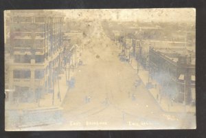 RPPC ENID OKLAHOMA DOWNTOWN BROADWAY STREET SCENE REAL PHOTO POSTCARD