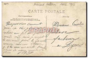 Postcard Former President of the Republic Fallieres Good wine softens the & #...