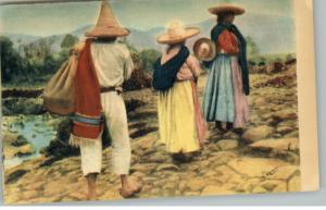 Pueblo Village Mexico Postcard