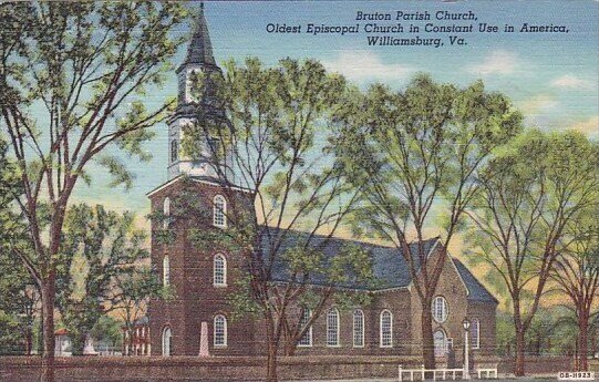 Virginia Williamsburg Braton Parish Church Oldest Episcopal Church In Constan...