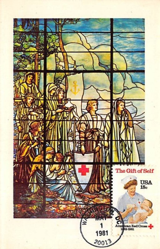 Left Panel of Three Memorial Windows American Red Cross, National Headquarter...