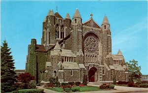 Cathedral of the Blessed Sacrament Greensburg Pennsylvania landmark Dio Postcard