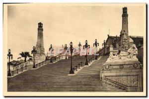 Old Postcard Marseille L & # 39Escalier Monumental