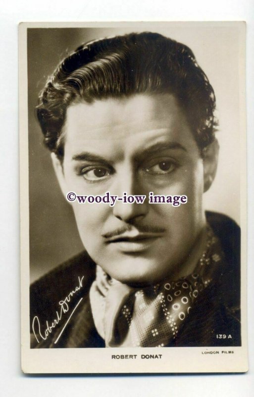 b5112 - Film Actor - Robert Donat, London Films No.139A - postcard