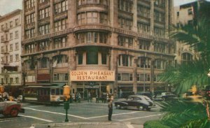 Vintage Postcard Golden Pheasant Restaurant San Francisco California CA