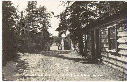 Fort Wilkins Copper Harbor MI -real photo PC-