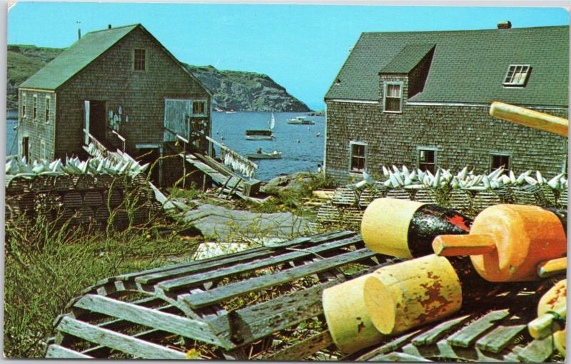 Lobster Pots and Buoys on Maine Coast