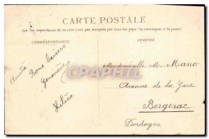 Old Postcard Perigueux Front St Wharf View