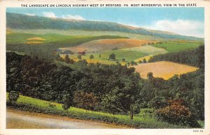 Landscape On Lincoln Highway Bedford, Pennsylvania USA