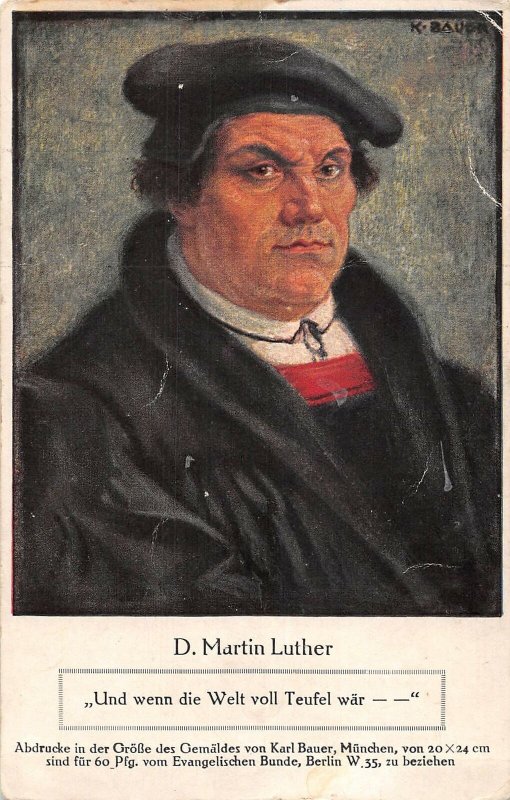 US3434 D. Martin Luther, Und wenn die Welt voll Teufel War history personality