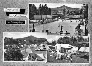 BG414 campingplatz und schwimmbad im siebengebirge   CPSM 14x9.5cm germany