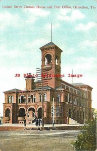 TX, Galveston, Texas, US Custom House, Post Office, International PC No 1062