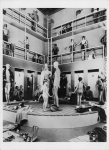 Copenhagen Denmark Biggest Shop Window 1924 Swimming Photo Postcard