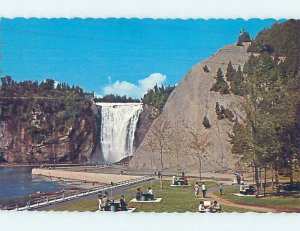 Chrome WATERFALL SCENE Montmorency Falls - Near Quebec City Quebec QC AG3749@