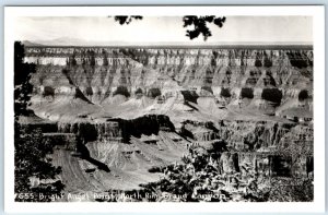 c1940s Grand Canyon, AZ Bright Angel Point RPPC North Rim Real Photo A130