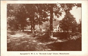 Springfield YWCA Brookside Lodge Chester MA c1912 Vintage Postcard U16