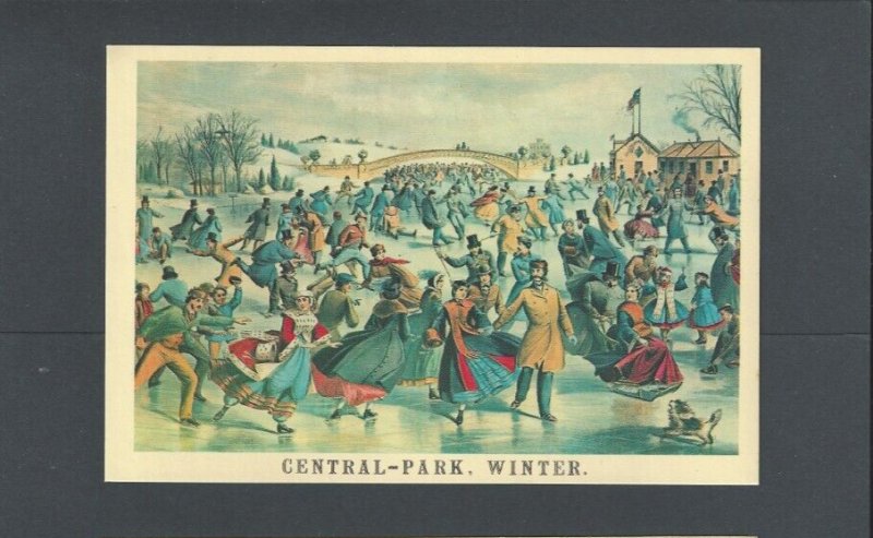 Post Card Antique Type NYC Central Park Repo