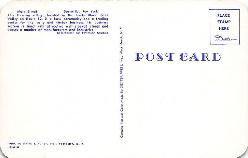 Boonville NY Main Street Esso Gas Station Store Front's Old Cars