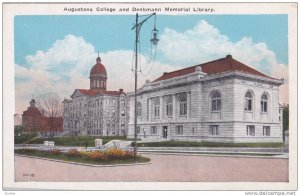 Augustana College & Denkmann Memorial Library, Rock Island, Illinois, 1900-1910s