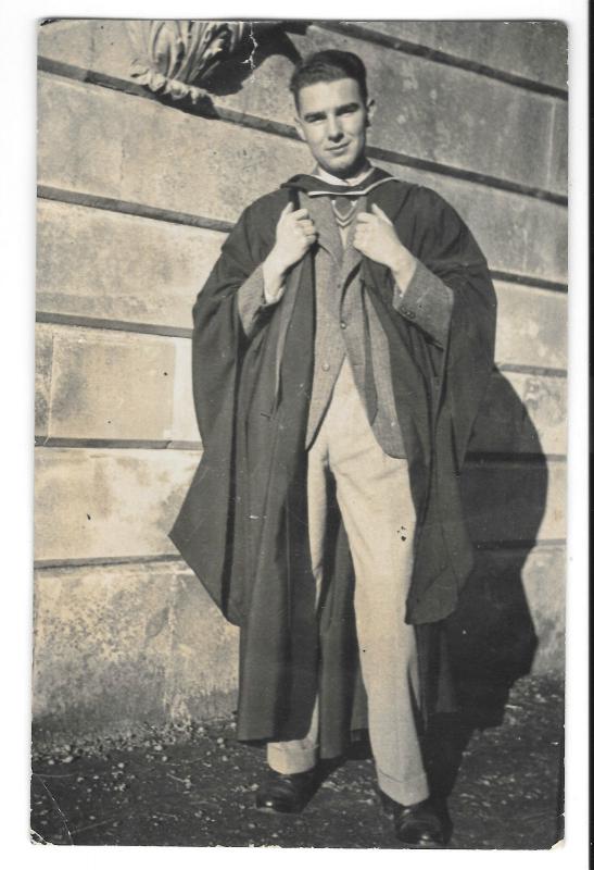 Exeter College, Oxford Graduate Bill in new MSc Hood 1935 or 36 RP PPC, Unused 