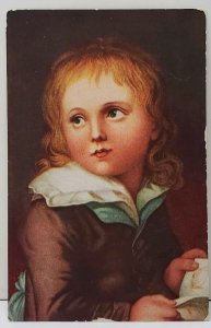 The Brothers (Head of Child) Christian Lebrecht Vogel German Artist Postcard E19