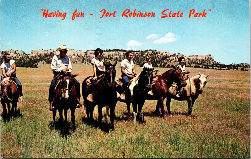 Having Fun Fort Robinson State Park Horse Kearney Nebraska 1966 Wob Pm