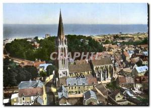 Postcard Modern Bernieres sur Mer The Church