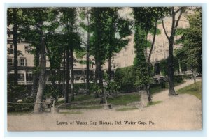 Lawn of Water Gap House Delaware Pennsylvania Hauser's Souvenir Vintage Postcard 