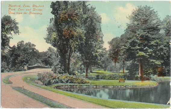 D/BView of Cove Drive & Bridge in Elizabeth Park Hartford CT