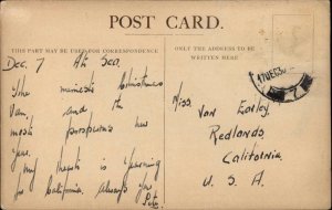 Union Castle Line Steamer Steamship Llangibby Castle Passenger Msg c1910 PC